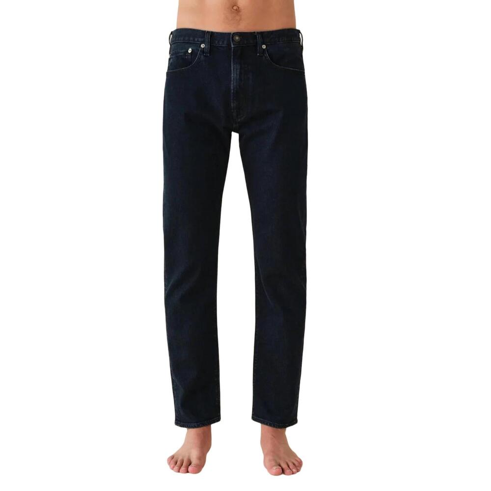 NEW JEANERICA tapered mid rise jean in blue black